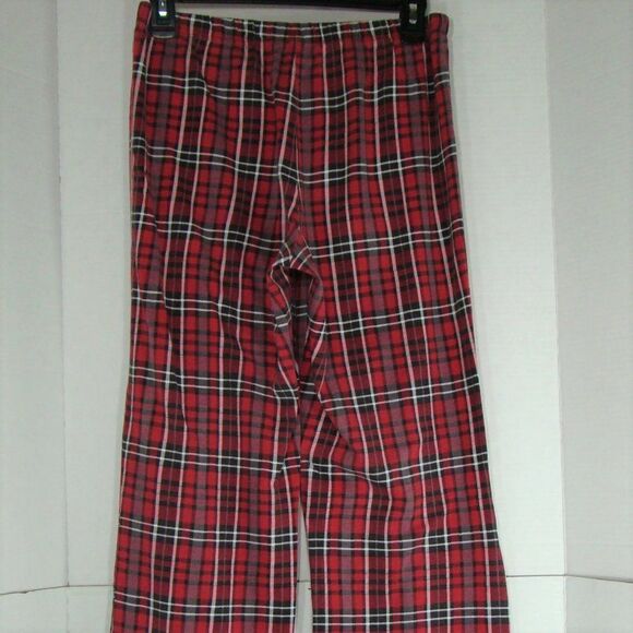 Celestial Dreams 2pc Red Plaid Flannel Pajama Set Size Small - Picture 6 of 8